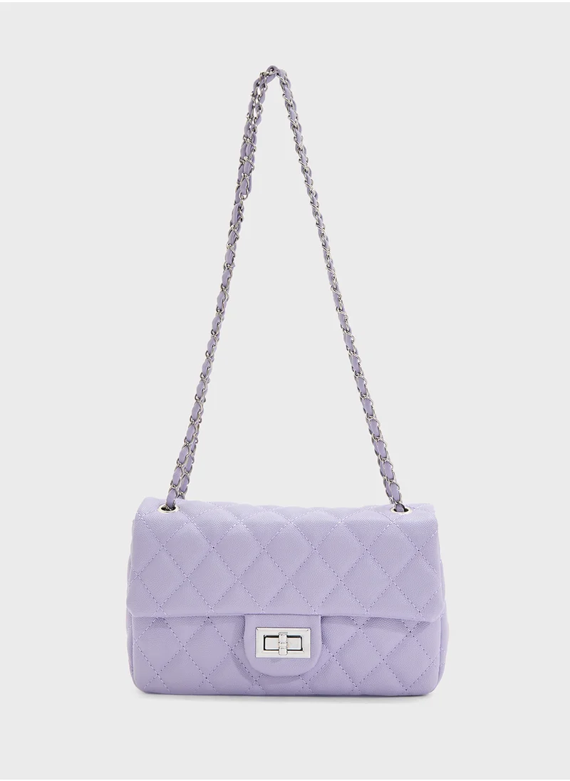 ايلا Classic Quilted Crossbody Bag