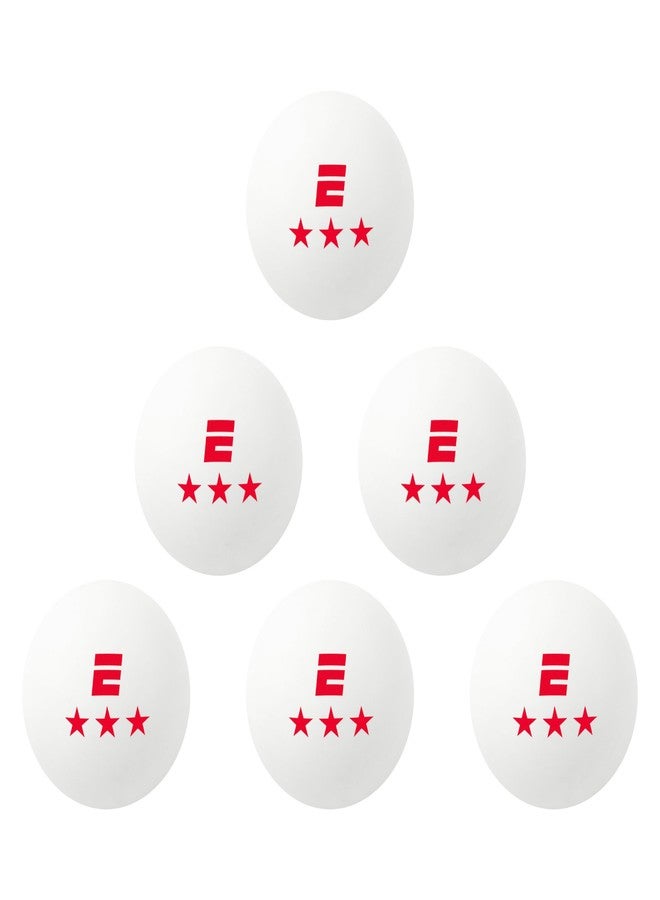 ESPN 3 Star Ping Pong Balls (Set of 6) - Table Tennis Balls Ideal for Family Games and Game Night - Image 1