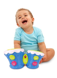 MUMS PLANET Musical Drum Kids Toys for Kids with Dual Drum, 4 Sound Modes, Music, Light | Musical Instruments Toys for Kids | Educational Musical Toy Drums for Kids Gift Toddlers 1 2 3 4 Years Boys Girls  - Image 1