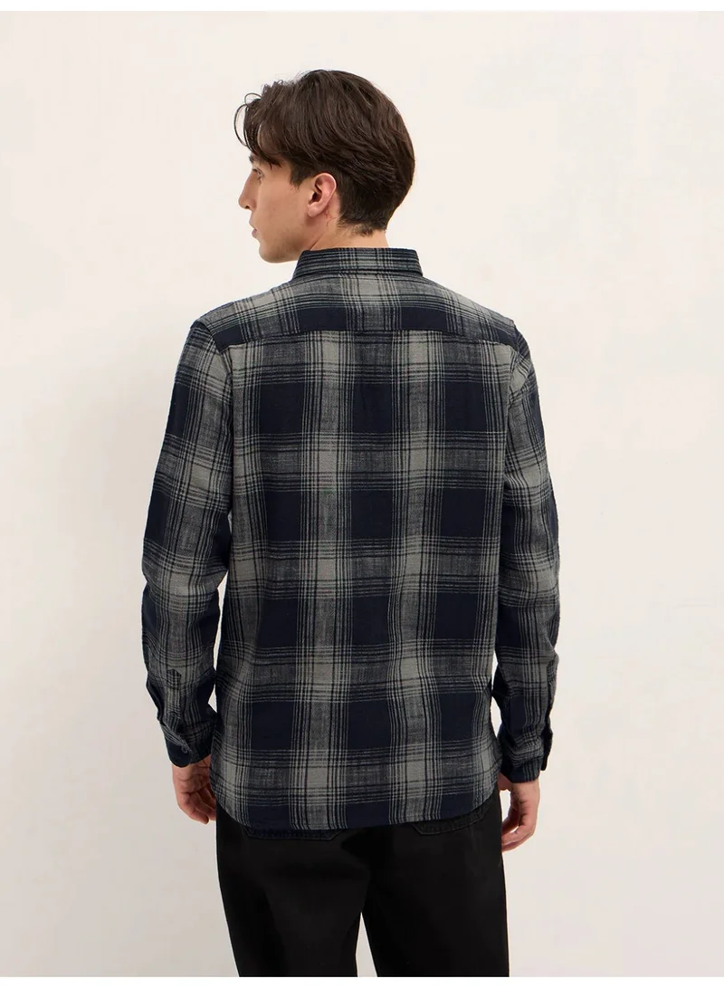 The Bear House  Men’s Long Sleeve Shirt – Classic, Comfortable and Stylish Essential for Work, Travel or Casual Outings for Men | Best Price UAE