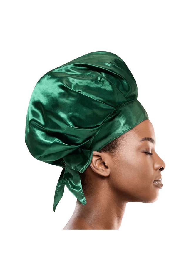 Cantu Satin Sleep Cap Tie Bonnet Green - Image 4
