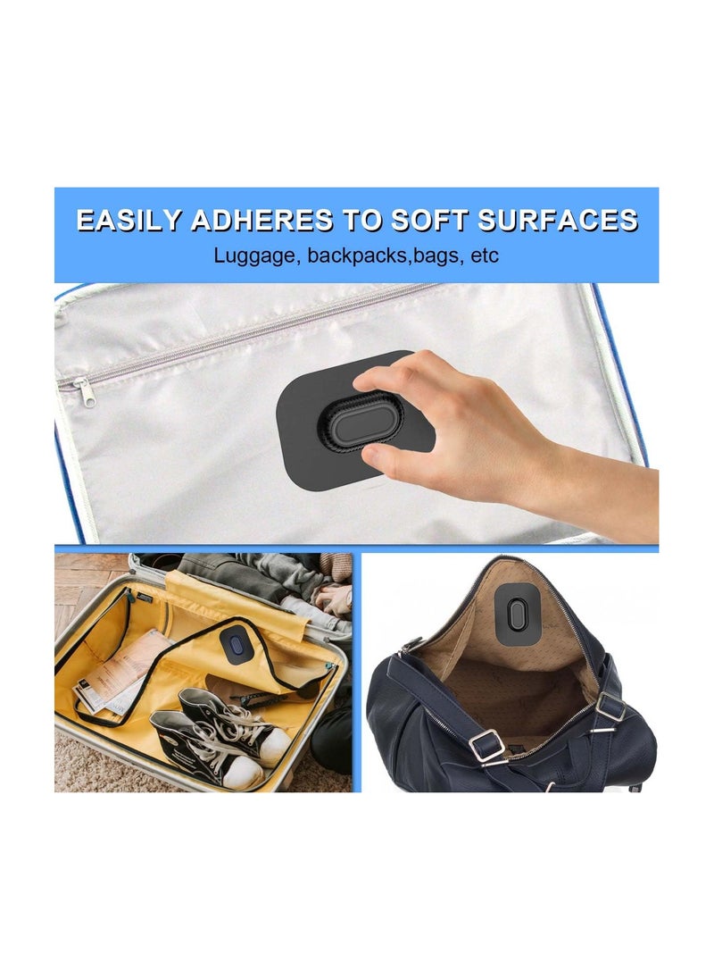 SYOSI Fabric Holder Case for Galaxy SmartTag2, 2Pack Secure & Discreet, Full protection Galaxy Smart Tag 2 Holder with 3M Adhesive Sticker for Luggage,Camera Bags, Backpacks & Purses etc.(Black&Blue)  - Image 3