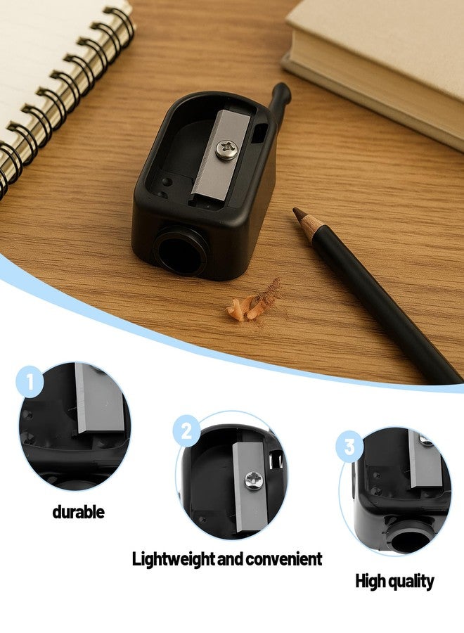 RupeeRise 2in1 Eyebrow Pencil Sharpener, Compact and Portable Pencil Sharpener with Cleaning Tool, Ideal for Professional Makeup and Travel - Image 2