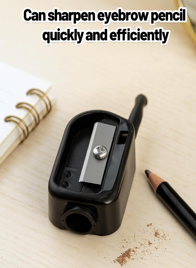 RupeeRise 2in1 Eyebrow Pencil Sharpener, Compact and Portable Pencil Sharpener with Cleaning Tool, Ideal for Professional Makeup and Travel - Image 3