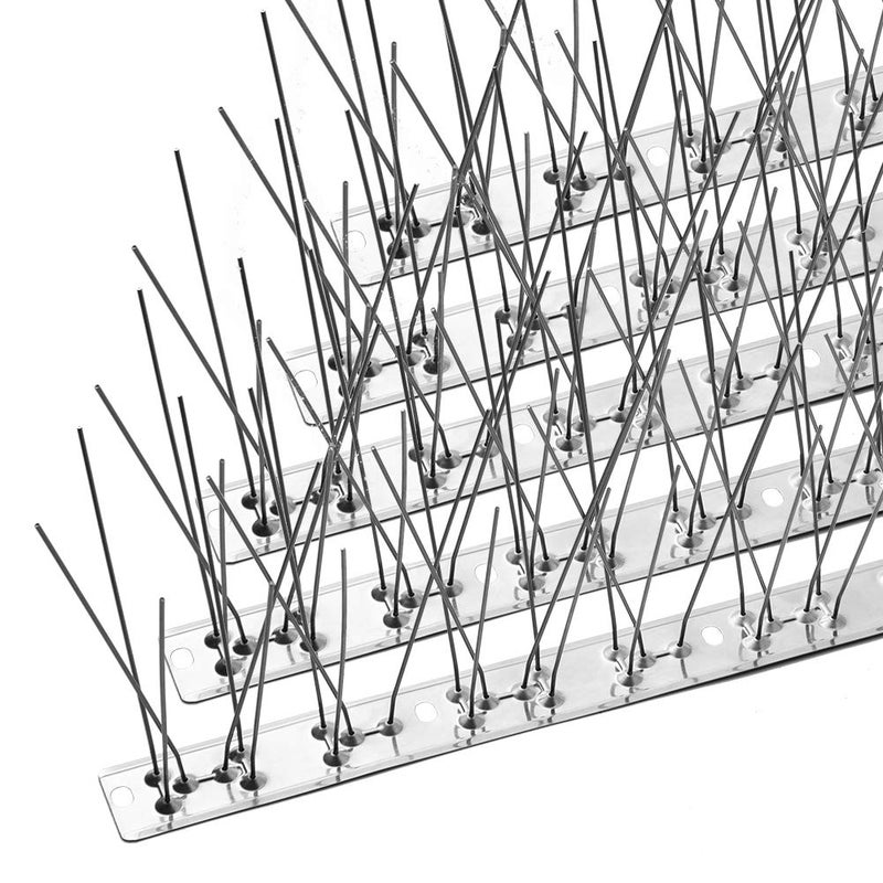 OFFO Bird Spikes with Stainless Steel Base Durable Bird Spikes Arrow Pigeon Spikes Fence Kit for Keeping Small Bird Crows and Woodpeckers Away Covers 17 Feet52m