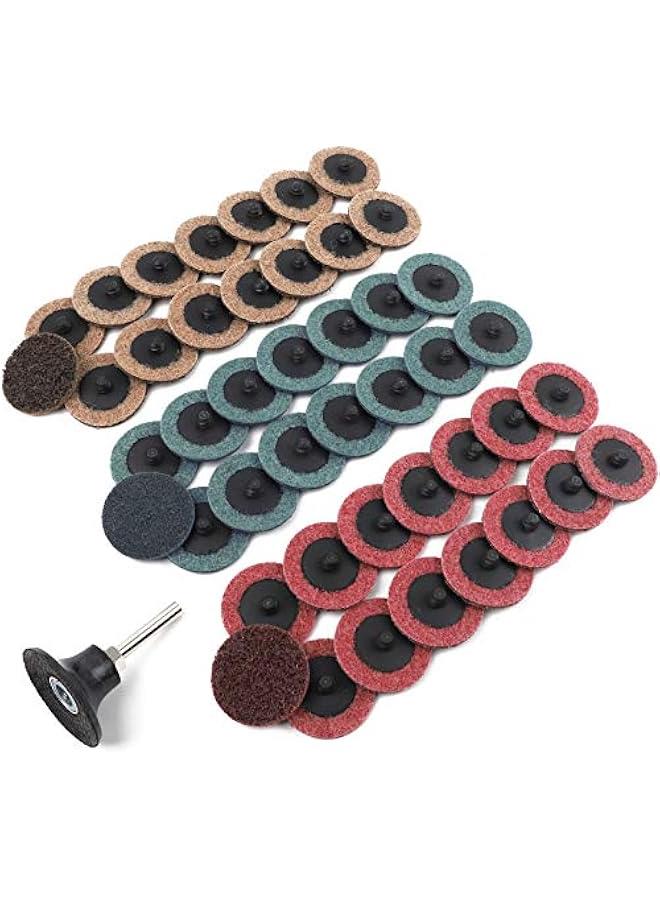 48pcs Sanding Disc 2 Inch Quick Change Discs for Die Grinder with 1/4'' Holder Surface Conditioning Disc - Image 1