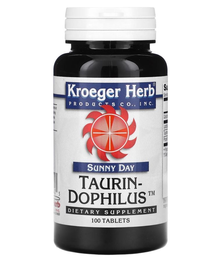 Kroeger Herb Co Sunny Day Taurin-Dophilus 100 Tablets