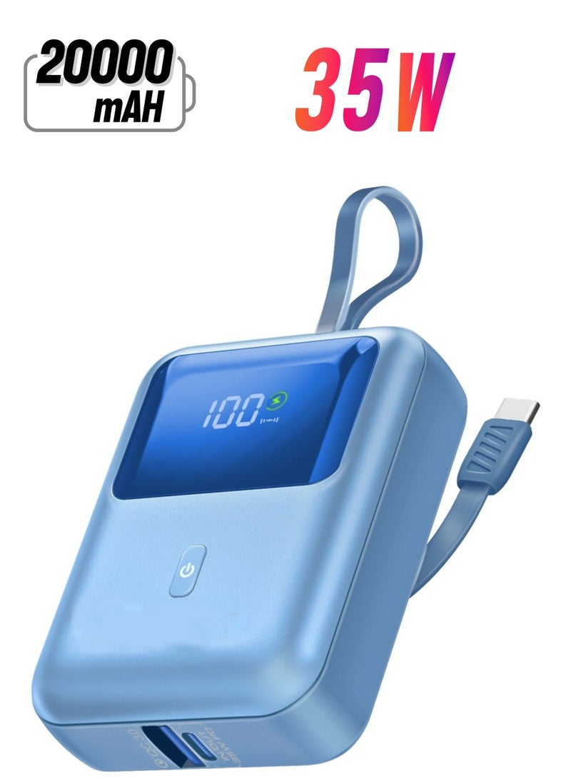 Raxoom Power Bank 35w Super Speed Built In Usb-c 20000mah