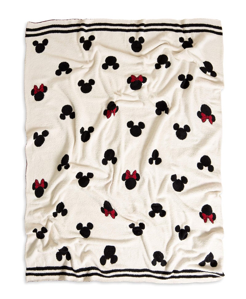 Barefoot dreams Barefoot Dreams CozyChic Classic Disney Logo Throw Blanket Cream45 x 60 