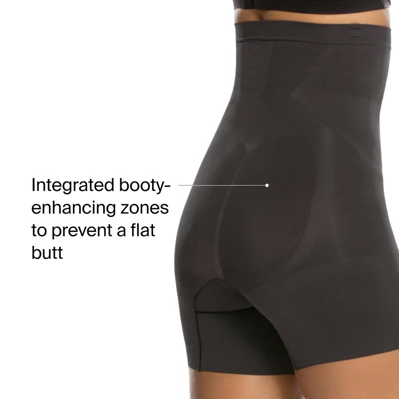 SPANX SPANXsculpt OnCore High-Waisted Mid-Thigh Short - Powerful Sculpting Shapwear for Women - Level 4 Compression - Core Control - Very Black - Medium - Standard - Image 4