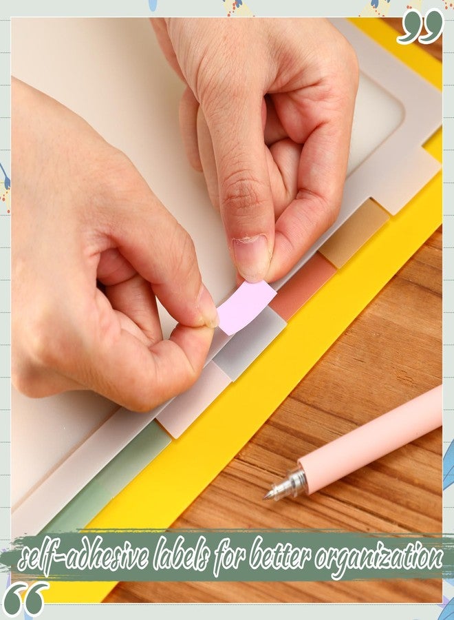 Chivertion 4 Set 8 Tab Binder Dividers for 3 Ring 8.5 x 11 Inch Plastic Binder Dividers with Tabs Multicolor Letter Size Page Dividers 3 Hole Punch Clear File Organizer for School(Morandi Color) - Image 5