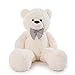 Poutmac 47 inch Giant Teddy Bear Stuffed Animal White Big Plush Teddy Bear Valentines Gift for Girlfriend Soft Stuffed Bear Animals for ChristmasBirthdayMothers Day - Image 4
