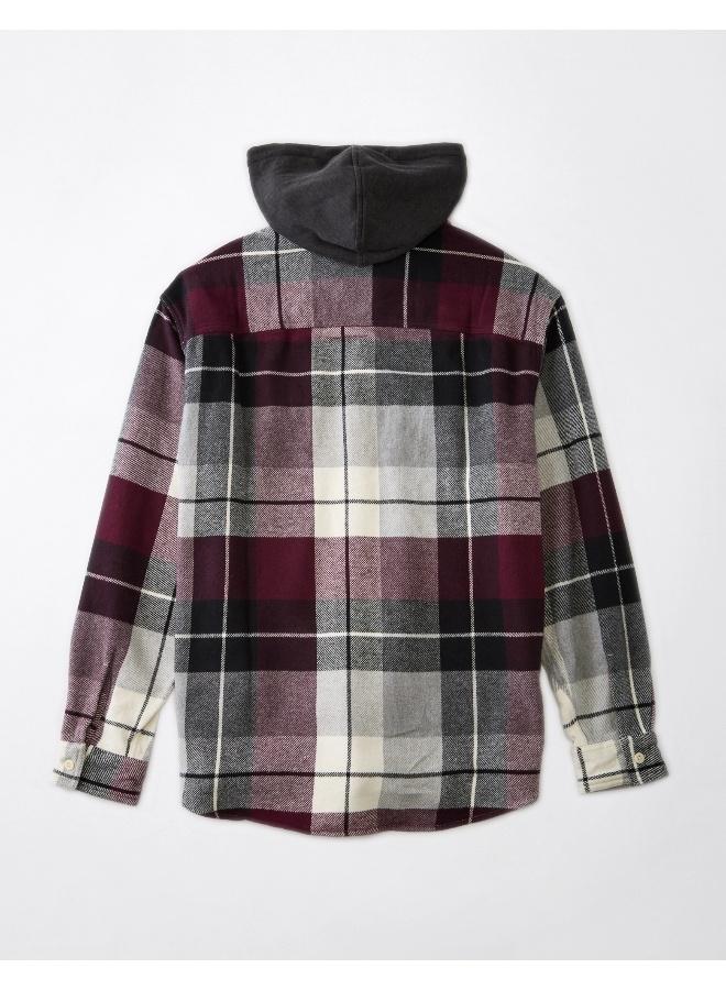 American Eagle Casual Super Soft Flannel Hoodie - Image 2