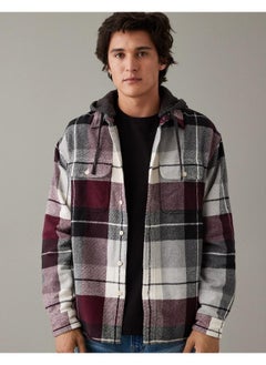 American Eagle Casual Super Soft Flannel Hoodie  - Image 1