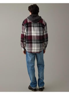 American Eagle Casual Super Soft Flannel Hoodie  - Image 2