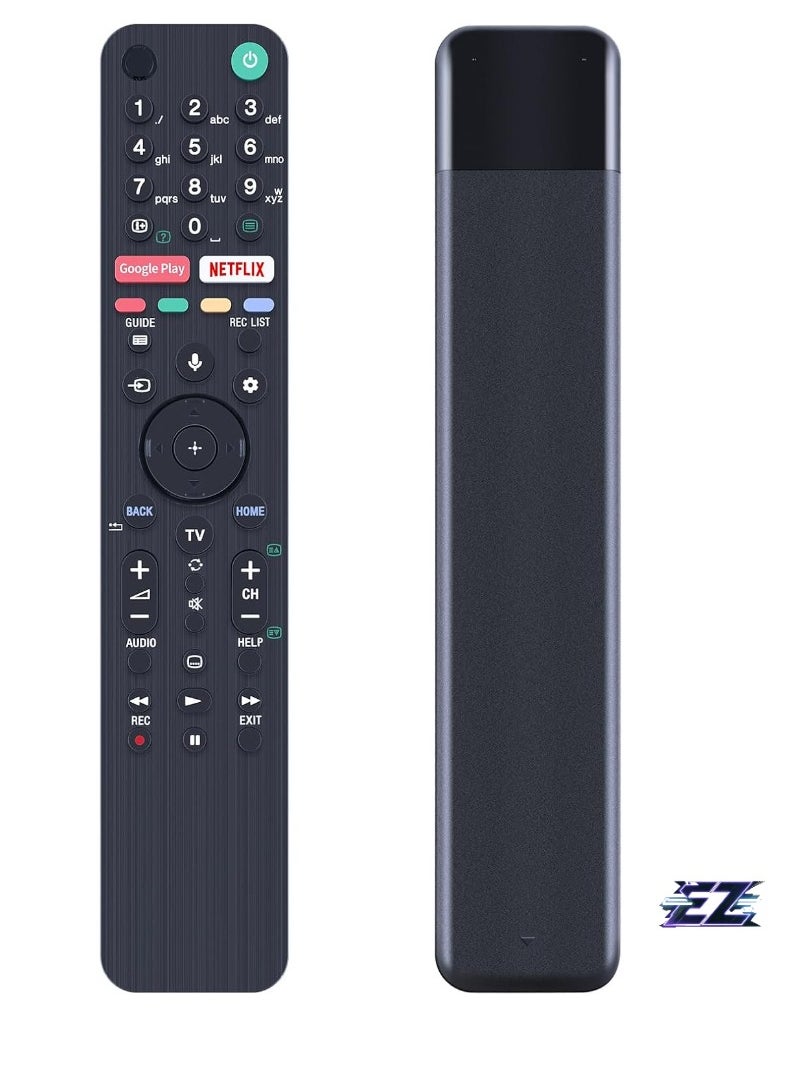 RMF-TX500E Voice Remote Control Replacement for Sony 4K QLED TV KD-55AG9, KD-65AG9, KD-77AG9, KD-85ZG9, KD-55XG8577, KD-55XG8588, KD-55XG8796, KD-65XG8588, KD-65XG866596 – Easy Setup, Voice Control, Battery Included