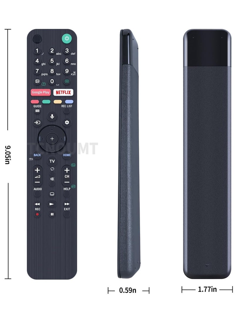 RMF-TX500E Voice Remote Control Replacement for Sony 4K QLED TV KD-55AG9, KD-65AG9, KD-77AG9, KD-85ZG9, KD-55XG8577, KD-55XG8588, KD-55XG8796, KD-65XG8588, KD-65XG866596 – Easy Setup, Voice Control, Battery Included