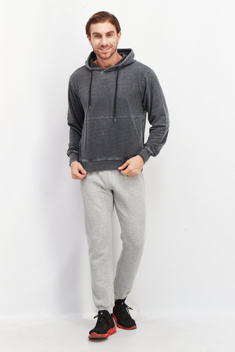 Sovereign Code هودي رجالي بسحاب عادي، رمادي - Image 3