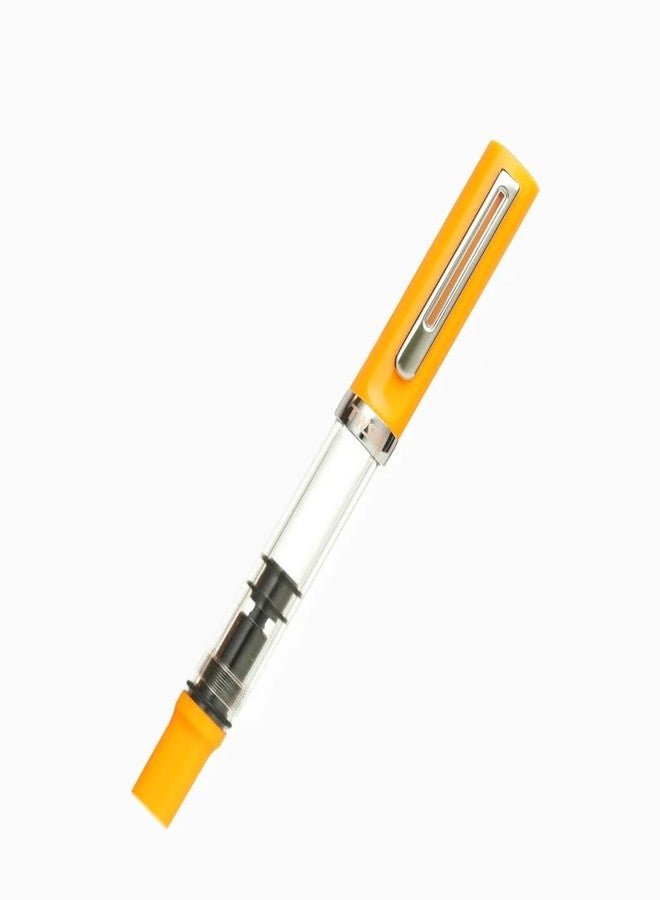 Twsbi قلم حبر TWSBI TWC10032، Eco T، زعفران CT للاستنشاق، سن رفيع F - Image 2