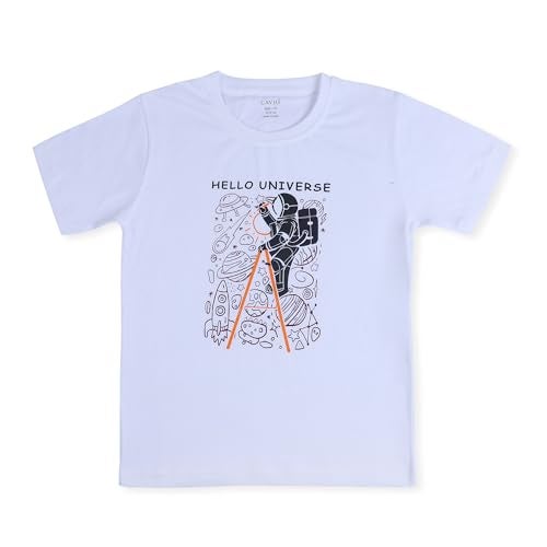 CAVIO Boys Regular Fit Casual Cotton Shirt and T-Shirt Black - Image 2