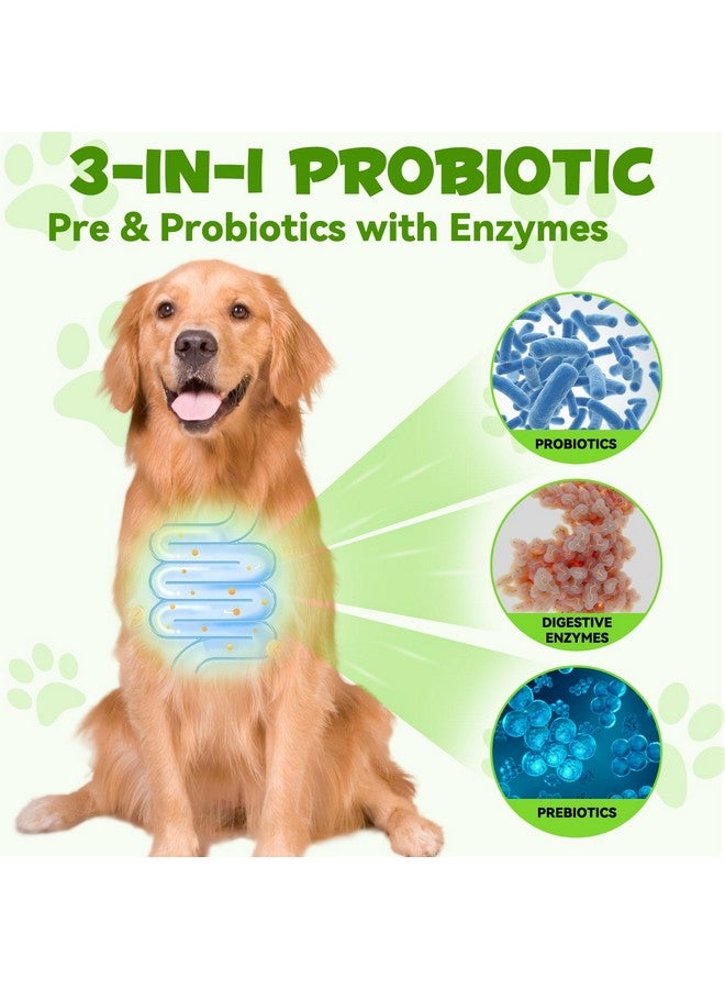 اويمال بروبيوتيك للكلاب، 3 في 1 بروبيوتيك للكلاب وإنزيمات هضمية للحيوانات الأليفة، يدعم صحة الأمعاء، حكة الجلد، الحساسية، المناعة، بروبيوتيك سائل لجميع الأعمار والسلالات من الكلاب - Image 2