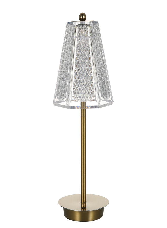 مصباح طاولة LED لاسلكي، يعمل باللمس، مصباح مكتبي، مصباح جانبي معدني كريستالي، 3 ألوان إضاءة، قابل للتعتيم تدريجيًا، مصباح ليلي قابل لإعادة الشحن، مناسب للحانات والمطاعم والمقاهي وغرف النوم. - Image 1