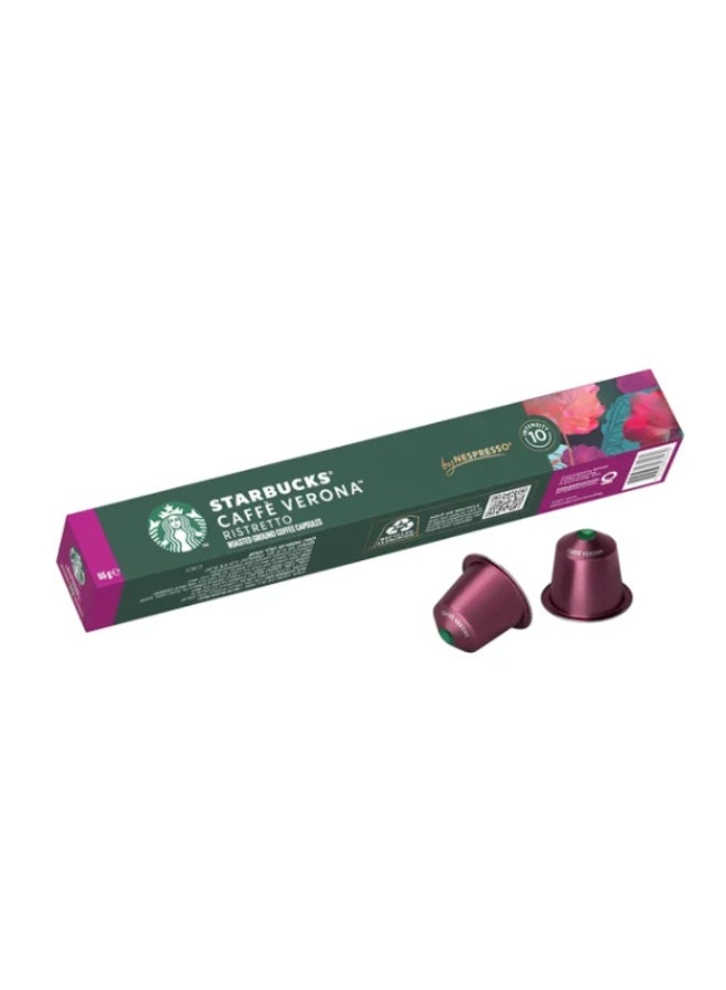 Starbucks Starbucks Nespresso Compatible Cafe Verona Pods - 10 Capsules - Image 1