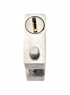 LAWAZIM Horizontal Beam Steel Padlock - Rectangle 84mm - Heavy Duty Anti-Theft Keyed Lock with 5 Keys, Rust-Resistant Monoblock Design for Outdoor Security, Garages, Storage Units, and Industrial Use  - Image 4