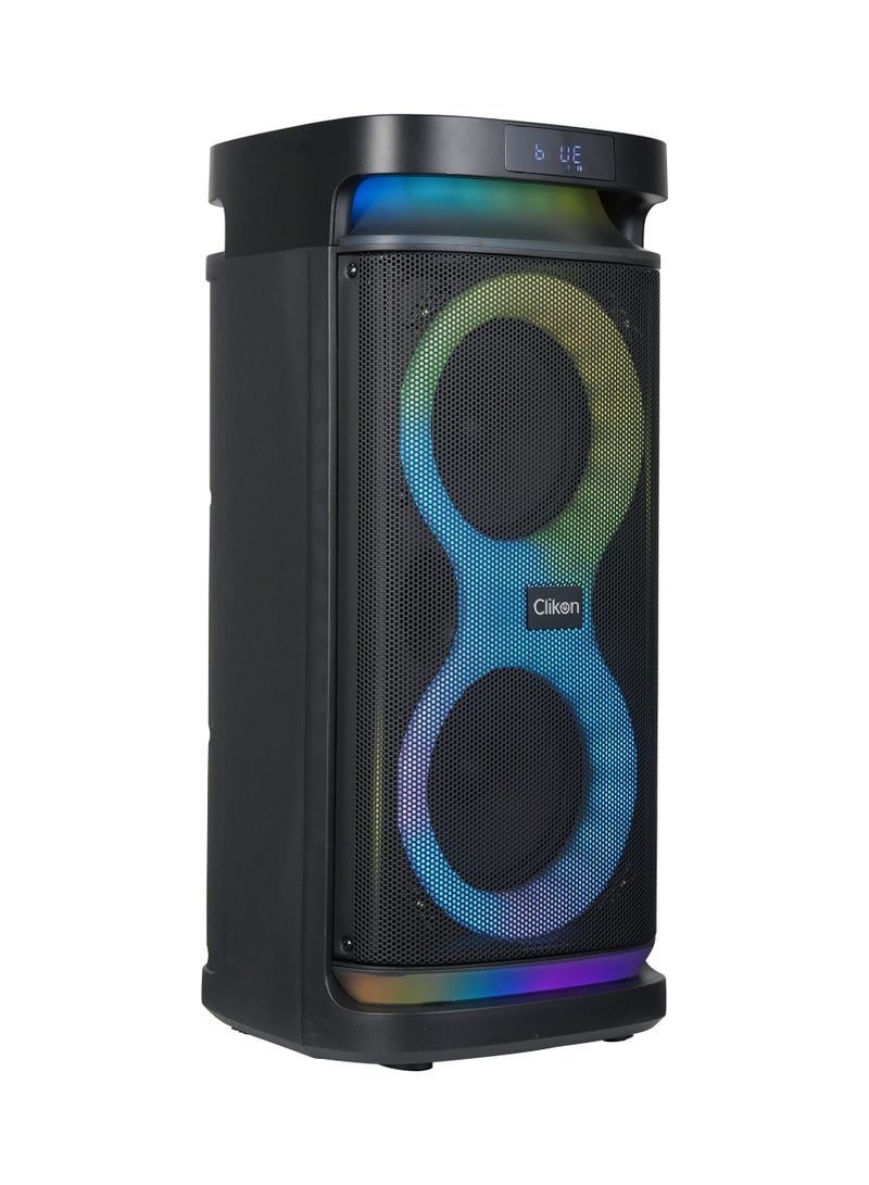 Clikon Sound LOOM Wireless Party Box – 60W Dual Speaker with Dynamic Light Show, Bluetooth, Digital Display, Powerful Bass & Portable Audio System 2 years warranty - Image 3