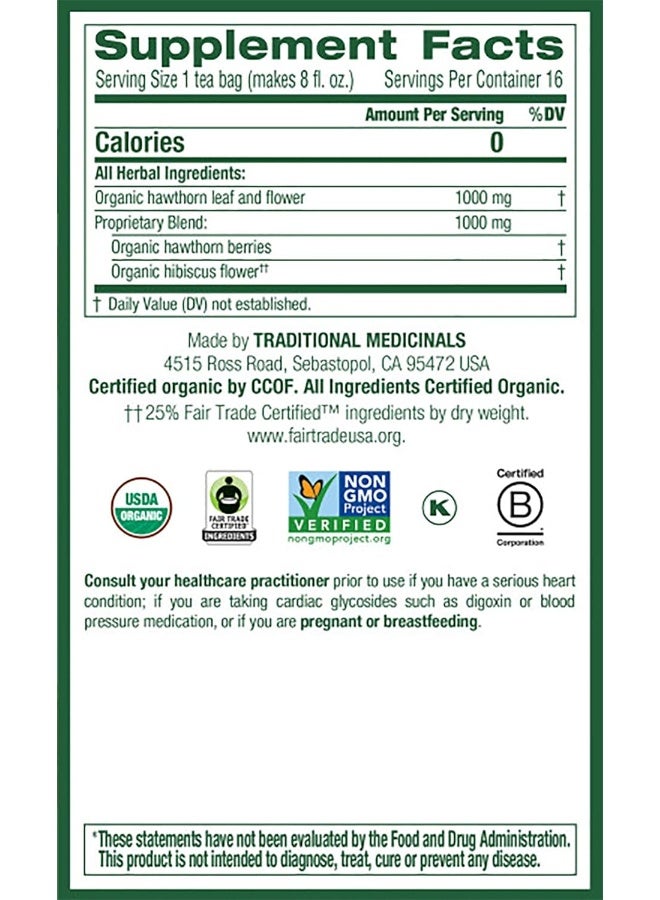 Organic Hawthorn & Hibiscus Herbal Tea - Image 2