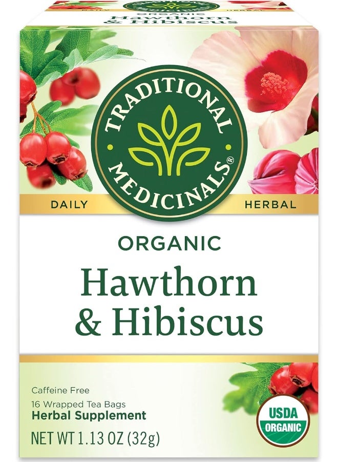 Organic Hawthorn & Hibiscus Herbal Tea - Image 1