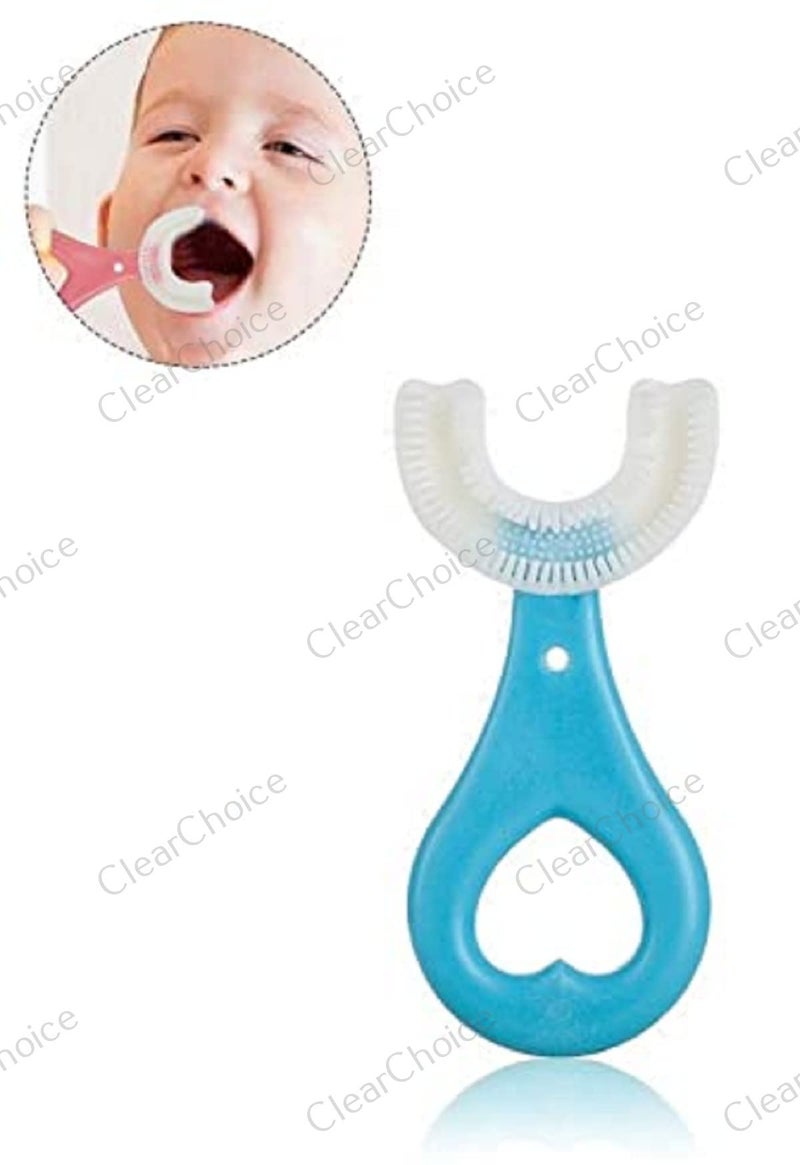ClearChoice:- U Shaped Toothbrush for for Kids Children for 1-3 Years Mouth Cleaning(Multi Color)(1 Pis) - Image 5