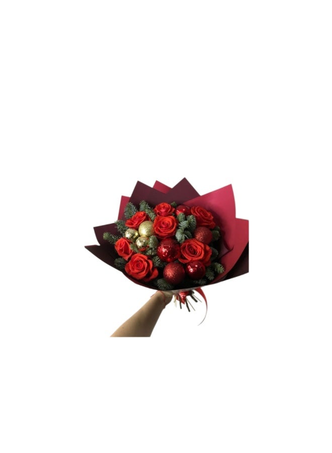 Trandy Flowers Christmas Joy Hand-Tied Bouquet