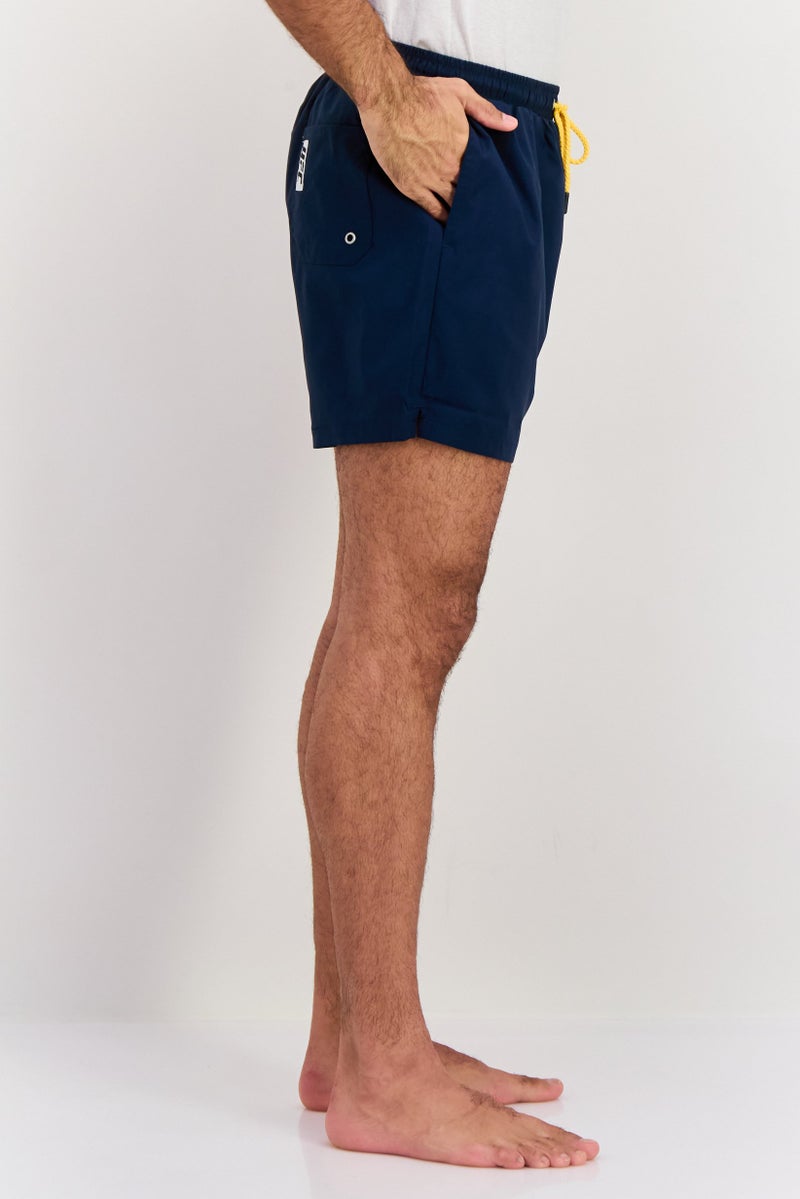 Ufc Men Brand Logo Board Shorts, Navy Blue - Image 2