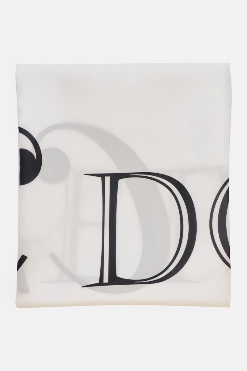 allure Get Chic Done Shower Curtain, White - Image 1