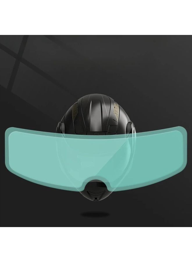 Universal Anti Fog Motorcycle Helmet Visor 8.5x24.5 PET Lens Rainproof Scratch Resistant Easy No Tool Installation Compatible With All Helmets Enhanced Visibility For Wet Rainy Riding Safety Clear Vision For Men Women - Image 4