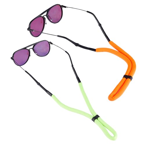 DMwespe 8 Pcs Floating Sunglasses Straps Buoyant Glasses Retainer for Water, Universal Adjustable Floatable Eyewear Lanyard for Boating Kayaking Fishing Paddleboarding Beach Lake Pool - Image 5