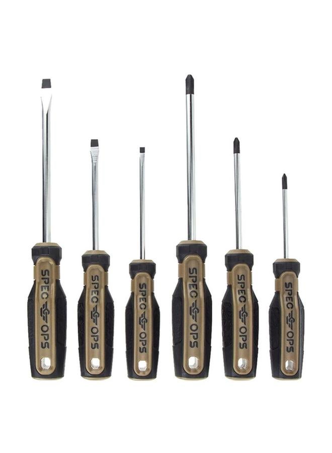 erorex 6-Piece Heat-Treated Steel Magnetized Tip Screwdriver Set Multicolor SPEC-S-6PK  - Image 1