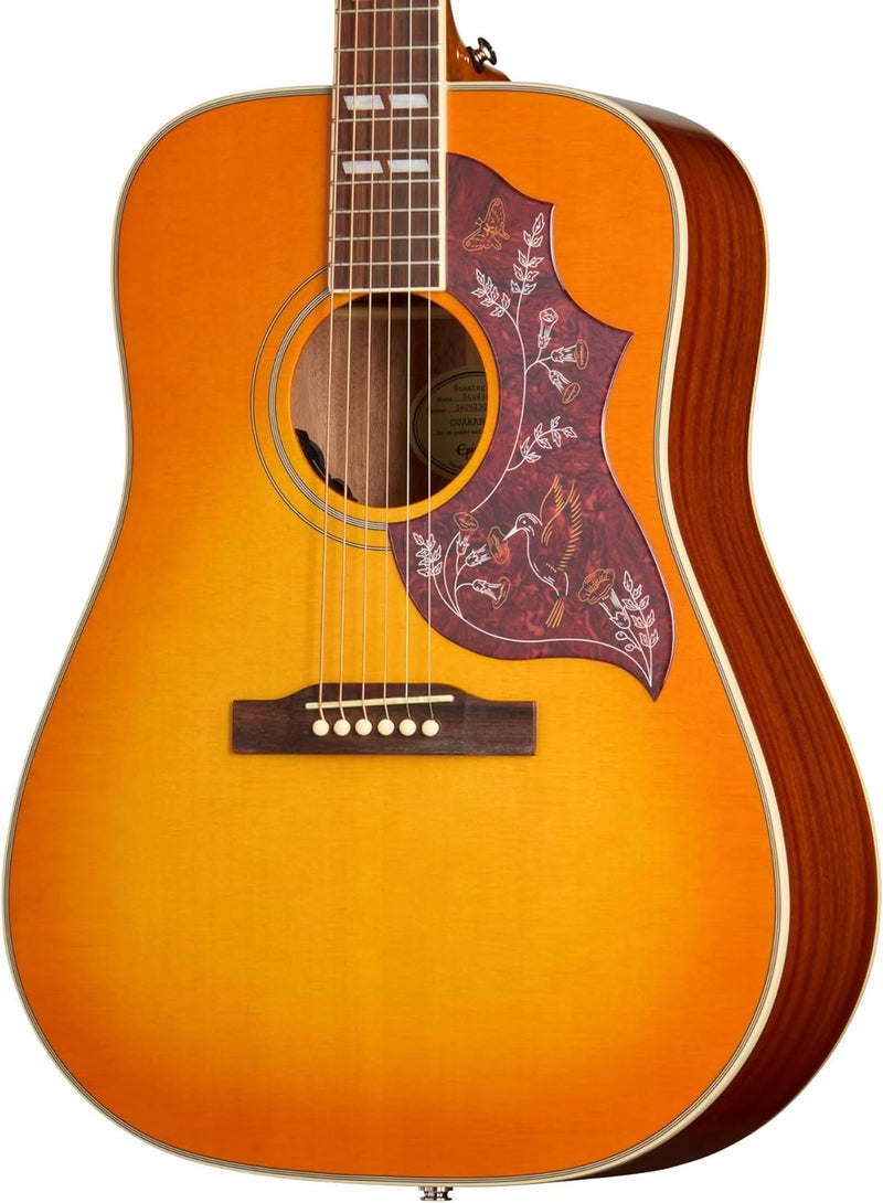 Epiphone Hummingbird Studio Acoustic Electric Guitar, Heritage Cherry Sunburst with Gig Bag - Image 2
