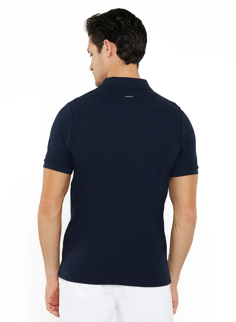 NAUTICA Slim Fit Premium Cotton Logo Polo Shirt