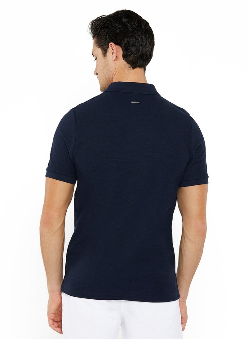 NAUTICA Slim Fit Premium Cotton Logo Polo Shirt  - Image 3