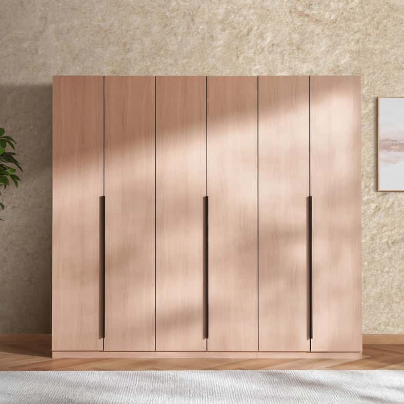 Pan Home OMEGA 6 DOORS WARDROBE - NATURAL - Image 2