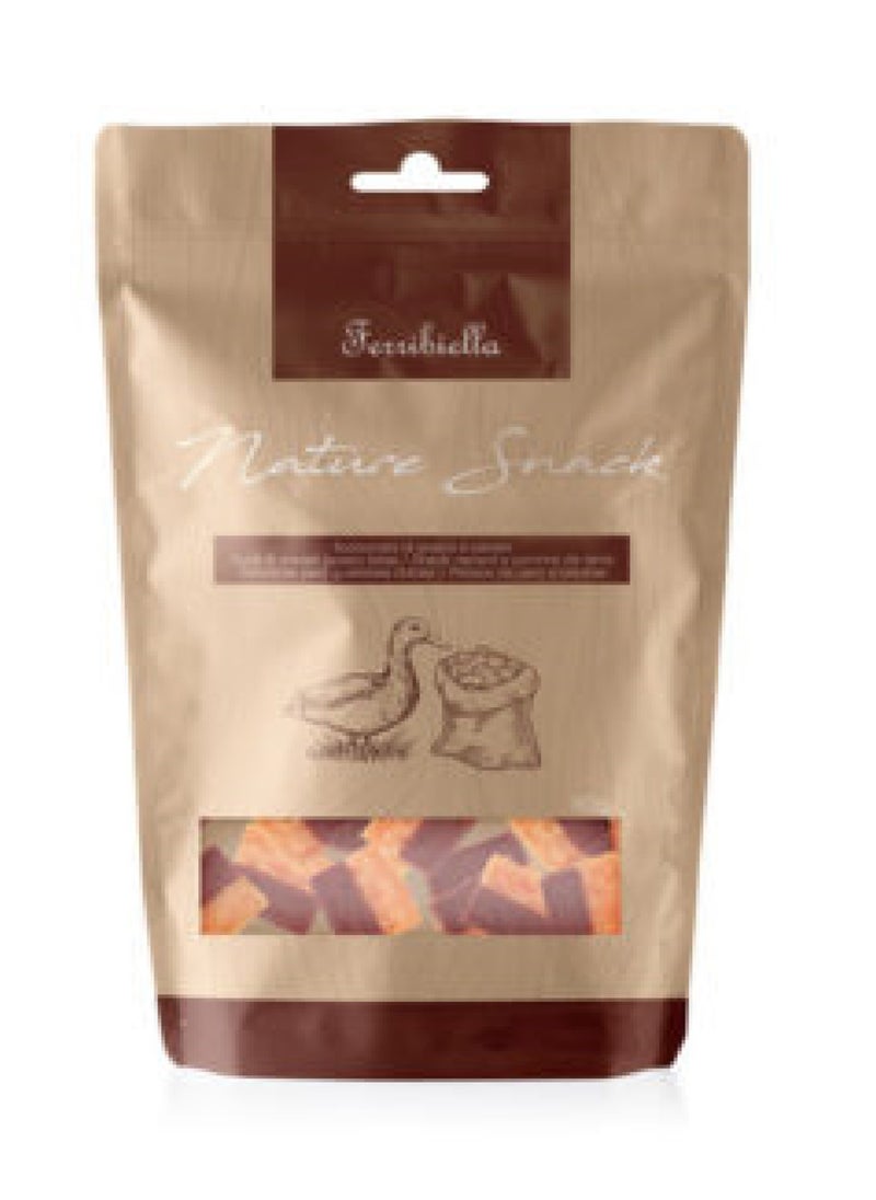 Ferribiella Duck and Sweet Potato Bites Dog Treats (80g)  - Image 1