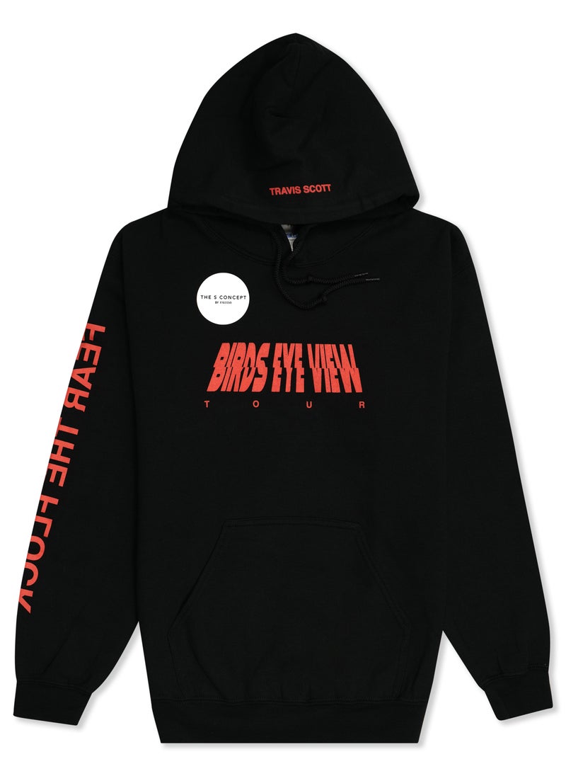 Travis Scott - Bird'S Eye View Fear The Flock Hoodie Black - Image 1