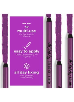 LAMEL Lamel OhMy Color Gel Eyeliner Pencil - Long Lasting, Waterproof Eyeliner - Vibrant Colored Eyeliner, Highly-Pigmented - Purple eyeliner  - Image 4