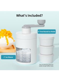 Vihoom Ice Shaver Machine Portable Ice Crusher with Three Free Ice Cube Trays for Home Outdoors Use  - Image 2