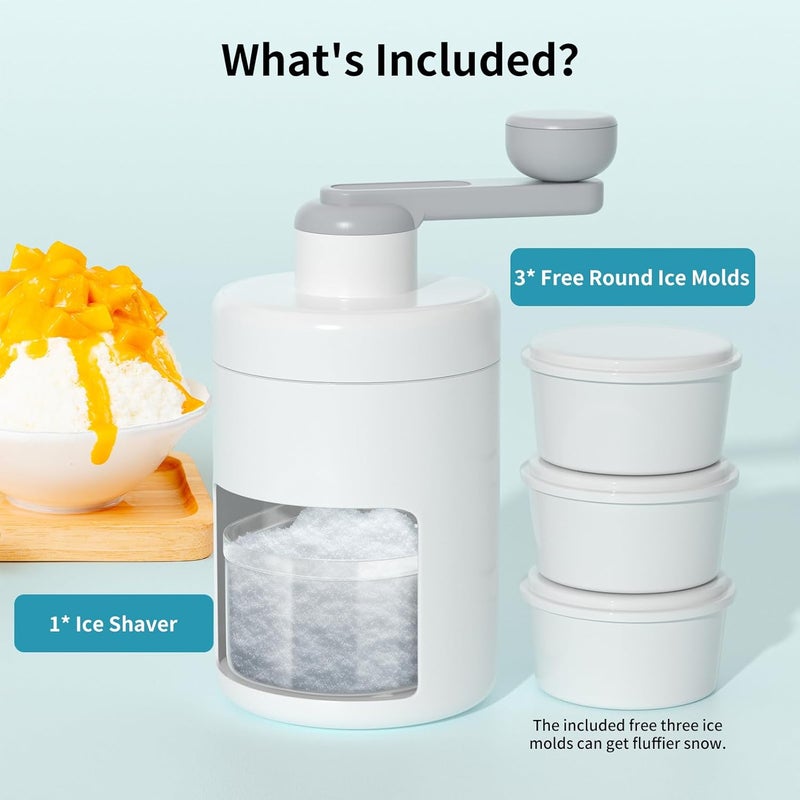 Vihoom Ice Shaver Machine Portable Ice Crusher with Three Free Ice Cube Trays for Home Outdoors Use  - Image 2