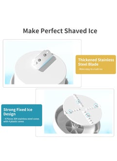Vihoom Ice Shaver Machine Portable Ice Crusher with Three Free Ice Cube Trays for Home Outdoors Use  - Image 3