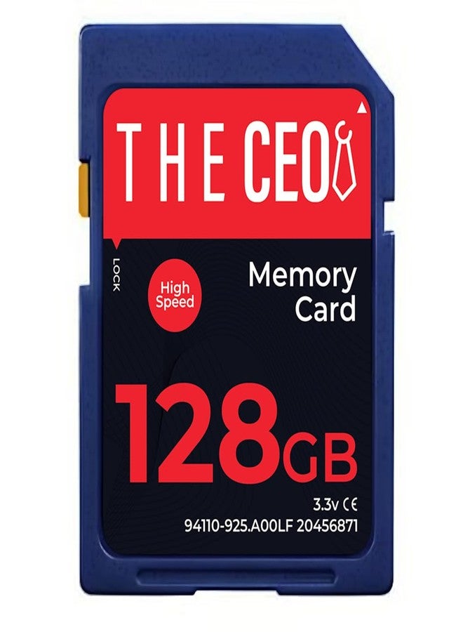 THE CEO Memory Card Ultra SDHC UHS-I 90MB/s - High-Speed & Reliable Camera Card - Class 10 for Fast Read/Write Ideal for Full HD Video & Photography- Get a Durable 128GB SD Card for Long-Term Storage