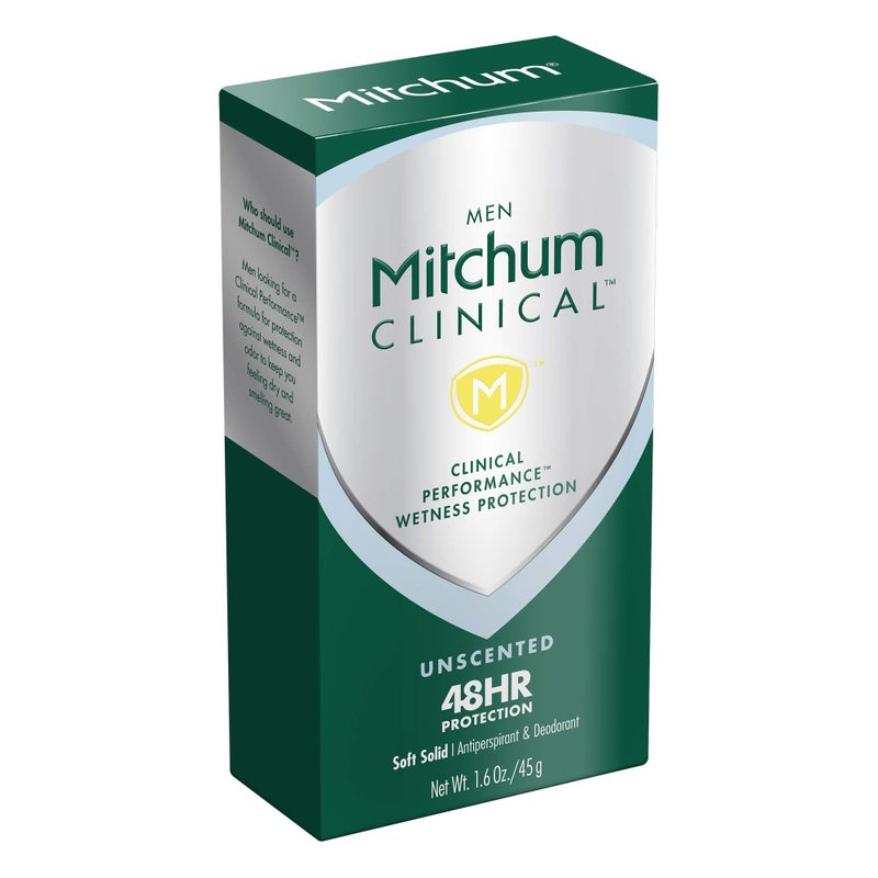 Mitchum Men Clinical Soft Solid Antiperspirant Deodorant,Unscented, 1.6 Ounce - Image 4